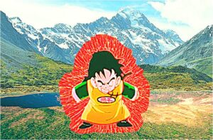 Gohan displays his hidden or mystic powers to attack for the first time.