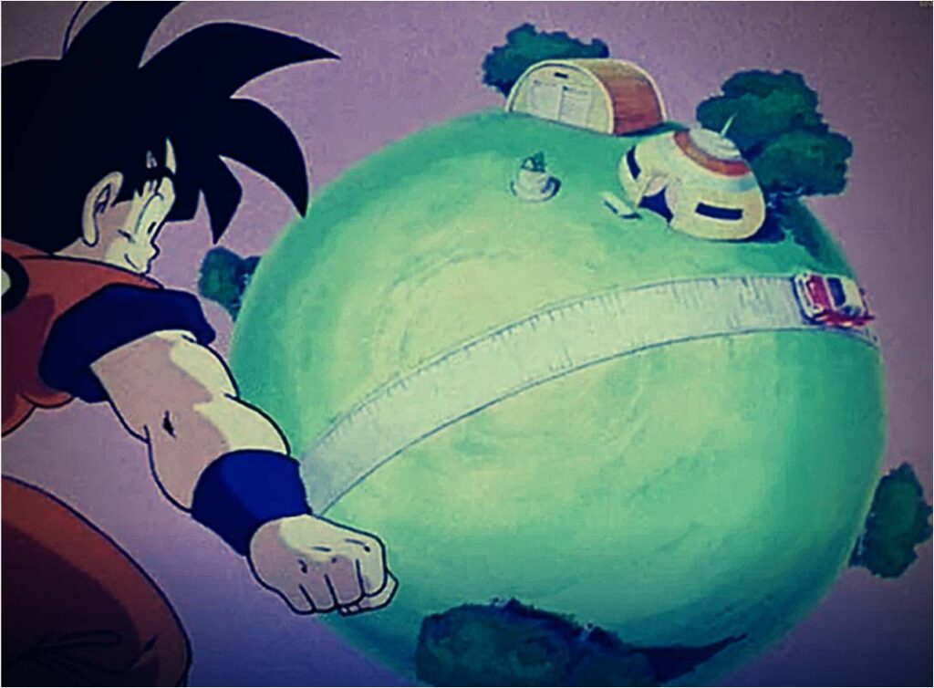 Goku finally reaches King Kai's planet at the end of serpent road, which is yet another great achievement of Goku's life in Dragon Ball Z.