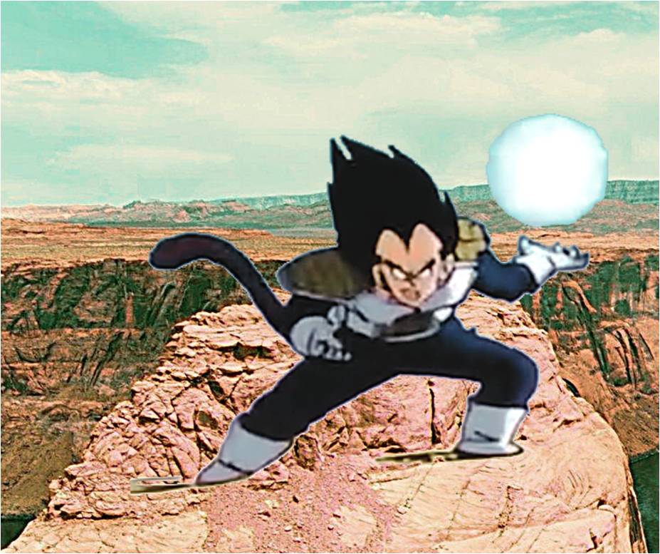 The story of artificial moon in Dragon Ball Z.