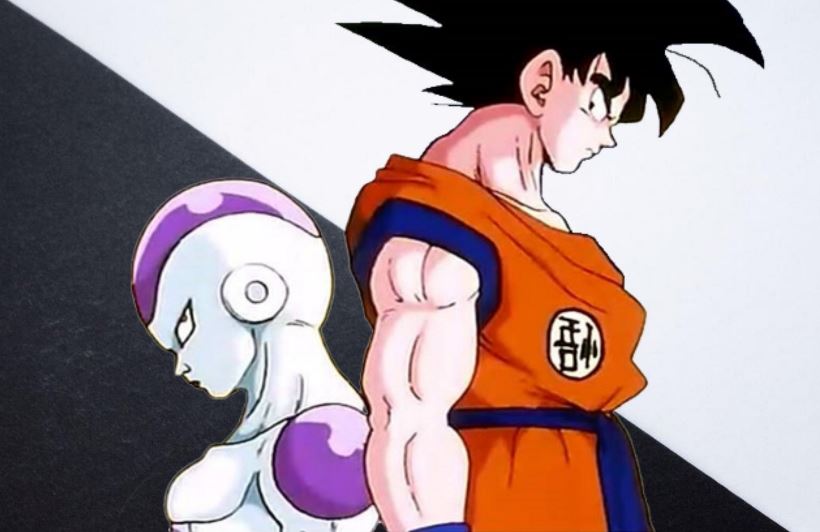 Goku against Frieza in Dragon Ball Z